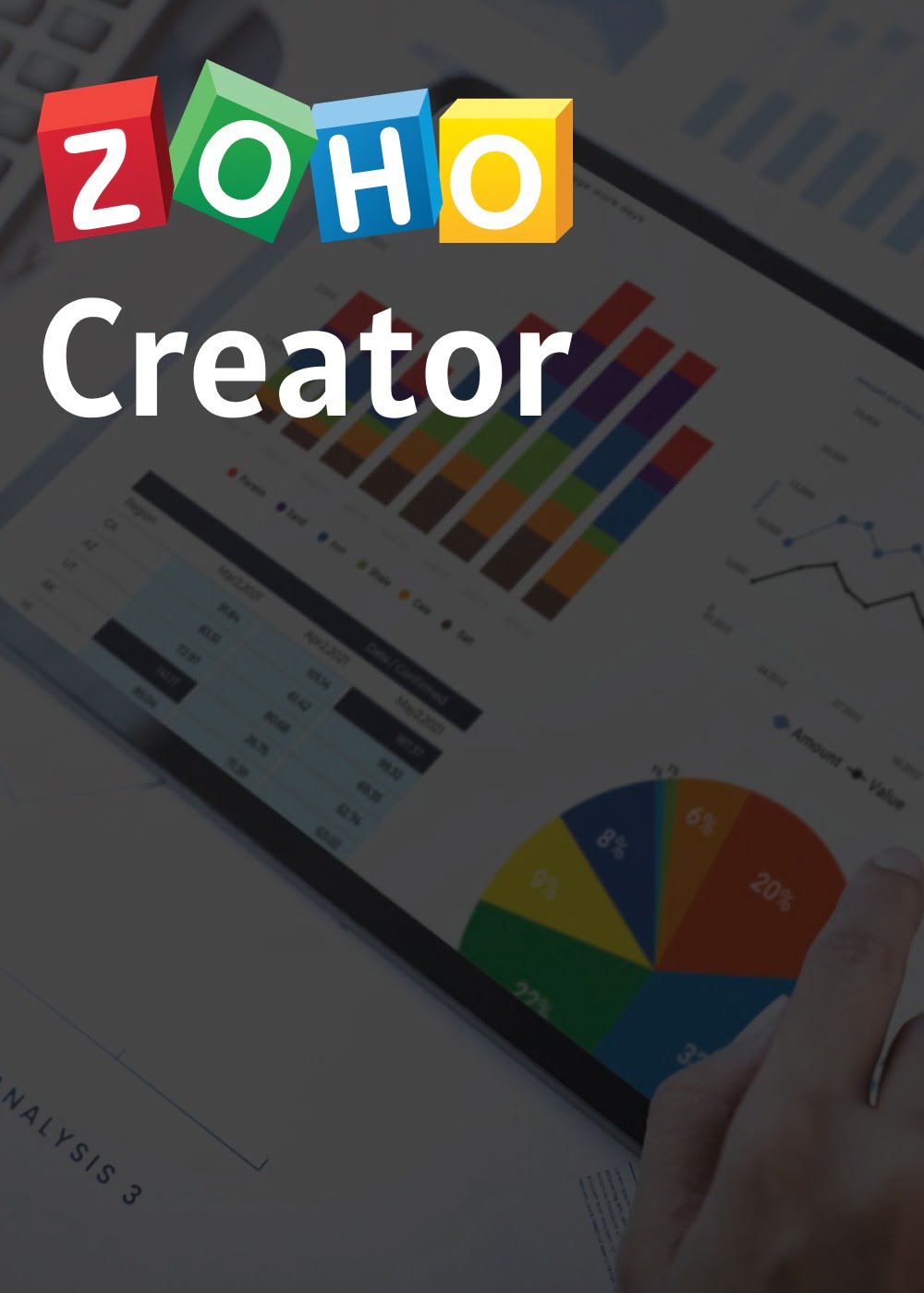 Transform data into actionable intelligence with Zoho Creator. Our focus is on designing robust solutions for seamless integration, efficient data modeling, and enhanced reporting. 